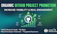 organically promote your github repository to increase visibility