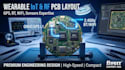 design rf wireless pcb for bluetooth wifi lora gps iot device for smartwatch pcb