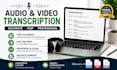 accurately transcribe audio and video into text