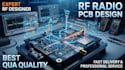 design high speed rf radio multilayer rigid flex pcb with manufacturing gerber
