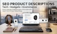 write SEO product descriptions for tech products and gadgets