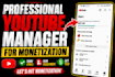 professionally complete youtube monetization requirements