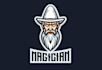 custom made modern stylish beard logo for you