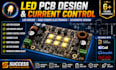 design led pcb schematic, high power electronics and current control system