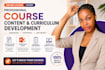 create online course content curriculum powerpoint slides and lms setup