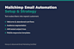set up your mailchimp email automation flow