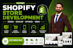 create shopify store with custom sections and premium layout