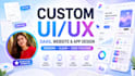 design scalable saas dashboards, websites, and mobile app UI UX in figma