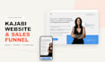 design your kajabi website and sales funnel