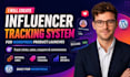 create wordpress influencer tracking system for product launches