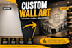 design custom wall art, wallpaper and mural for your space