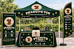 design tent, table cover, flag and canopy tent