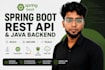 develop java spring boot rest apis and backend