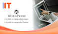 install or update a wordpress plugin or theme