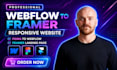 design responsive webflow to framer website figma to webflow framer landing page