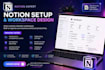 build custom notion template notion expert planner notion dashboard workspace