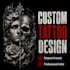 create a custom tattoo design or tattoo flash artwork