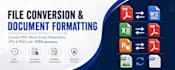 convert PDF to word, word to PDF and format documents