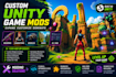 create custom unity game mods, weapons, maps, UI, and gameplay systems