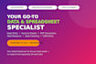 be your data entry excel and spreadsheet specialist