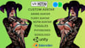 create 3d character model, vrchat avatar,vtuber, anime character, vroid rigging