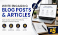 write engaging blog posts and articles