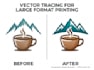 vectorize your logo for large format printing