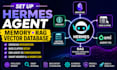 set up hermes agent memory rag vector database obsidian web clipper omi agent os