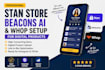 setup stan store, beacons ai, and whop for digital products
