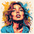 draw colorful wpap pop art portrait