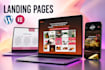 crearé una landing page profesional en wordpress con elementor