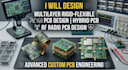 do multilayer rigid flexible pcb design, hybrid pcb ,rf radio pcb design