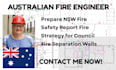 prepare nsw fire safety report fire strategy for council fire separation walls