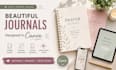 create editable canva journals planners and prayer journals