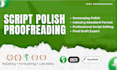 professionally edit, rewrite, polish and format your screenplay