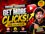 design eye catching youtube thumbnails for high CTR