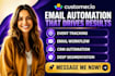 setup customer io email automation event tracking  email workflow crm automation