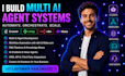 build multi ai agent with crew ai, lindy ai, langraph,  n8n automation, make com
