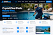design wix pool cleaning website garage door repair website locksmith website
