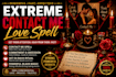 cast extreme contact me love spell, commitment obsession black magic get ex back