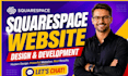 design squarespace website development ecommerce landing page redesign, seo