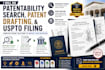 do patentability search, patent drafting, and uspto filing
