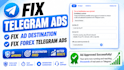 fix telegram ads, fix telegram ad errors, fix forex telegram ads