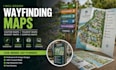 design wayfinding maps, visitor maps, tourist maps, resort maps and campus maps