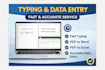 provide reliable data entry and document encoding