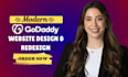 design godaddy website redesign godaddy website design develop godaddy