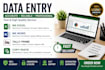do data entry,tally prime, excel,ms word