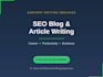 write SEO friendly blog articles on career and productivity