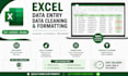 excel data entry, data cleaning and formatting