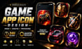 create professional game app icon android and IOS